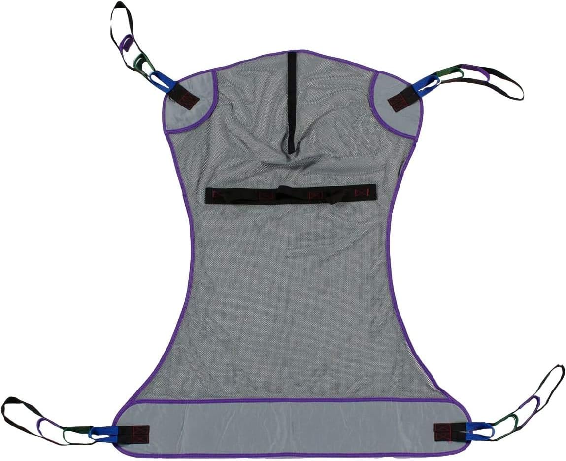 Patient Aid Full Body Mesh Patient Lift Sling for Safe Transfers | 110-200 lb Capacity | Breathable Mesh Fabric | Full Body Support | Hoyer Safe Lifting for Elderly & Bariatric