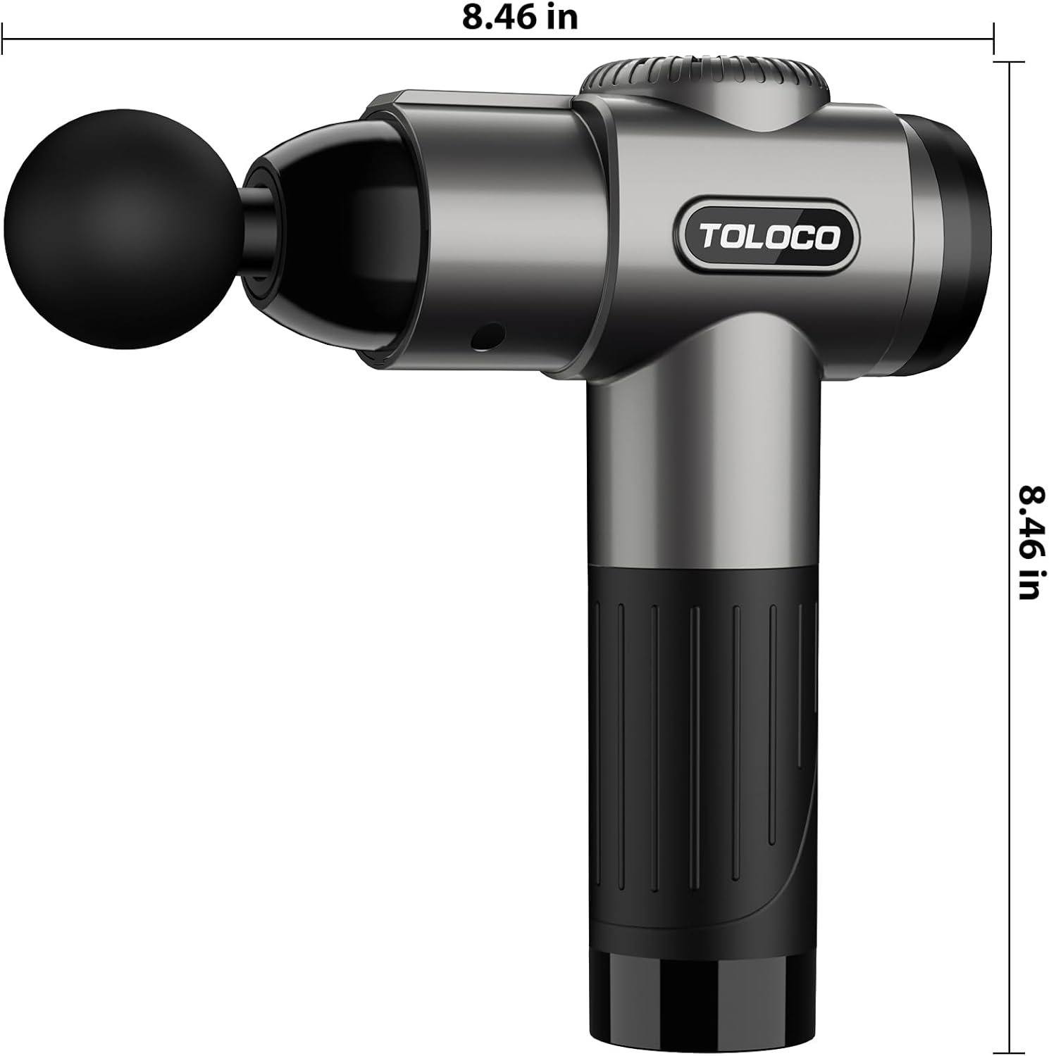 TOLOCO Massage Gun, Deep Tissue Back Massage for Athletes for Pain Relief, Percussion Massager with 10 Massages Heads & Silent Brushless Motor