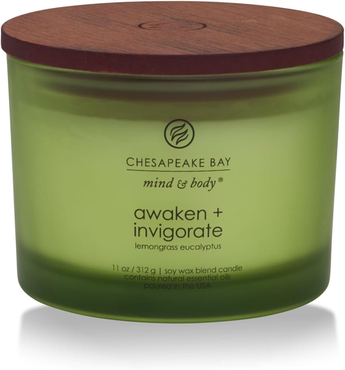 Chesapeake Bay Balance + Harmony Scented Candle Water Lily Pear Fragrance 50 Hours Burn Time Warm & Decorative Soy Wax Blend