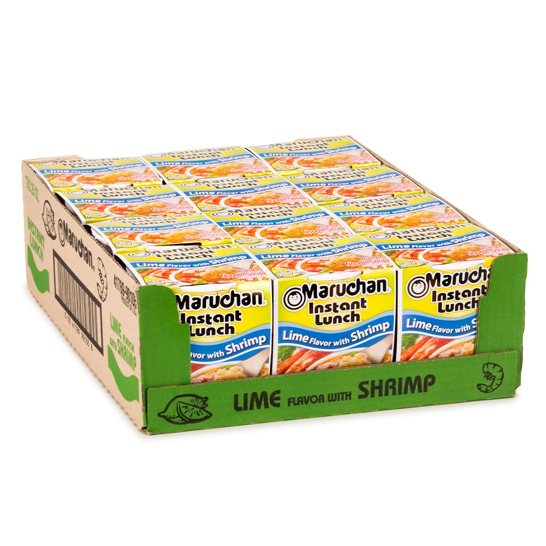 Maruchan Instant Lunch Ramen Noodles, Cheddar Cheese Flavor – Japanese-Style Instant Noodle Soup, Easy Meal Ready in 3 Minutes – 2.25 Oz. (12 Pack)