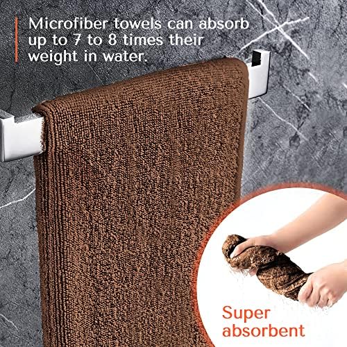 TASALON Microfiber Salon Hair Towels 10 Pack, 29" x 16" Ultra-Soft - Black