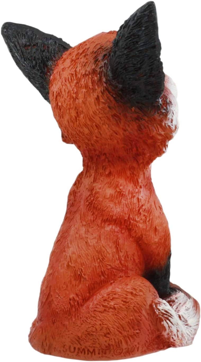 SUMMIT COLLECTION YTC Brown and Black Smiling Fox TeeHee Themed Decorative Figurine Statue