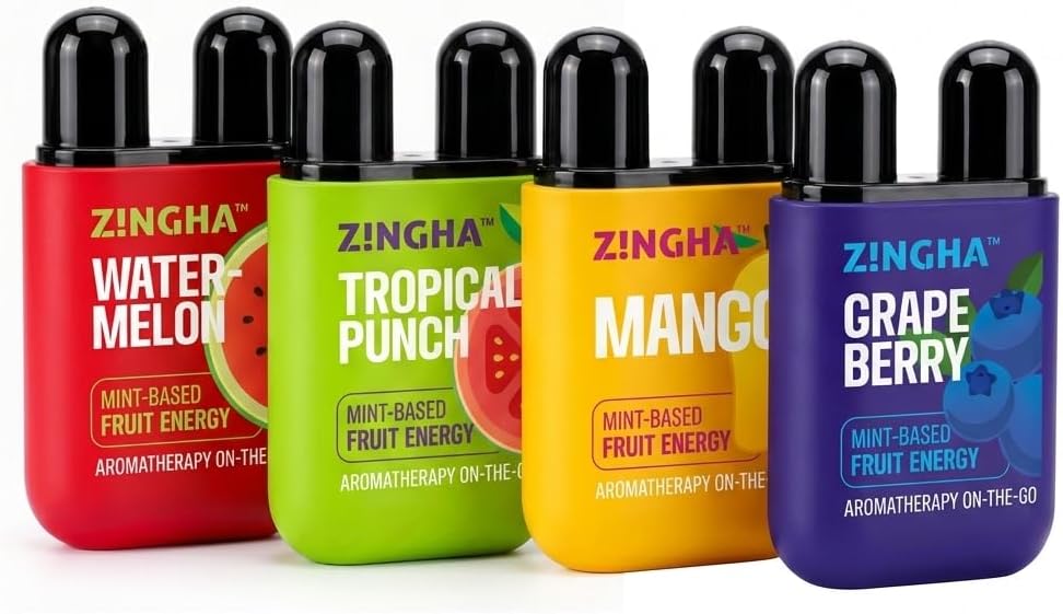 ZINGHA Nasal Stick - Instant Clear Breathing & Sinus Relief | Strong Aromatherapy Inhaler with Natural Essential Oils | Portable Mood Boost & Mental Clarity Reset