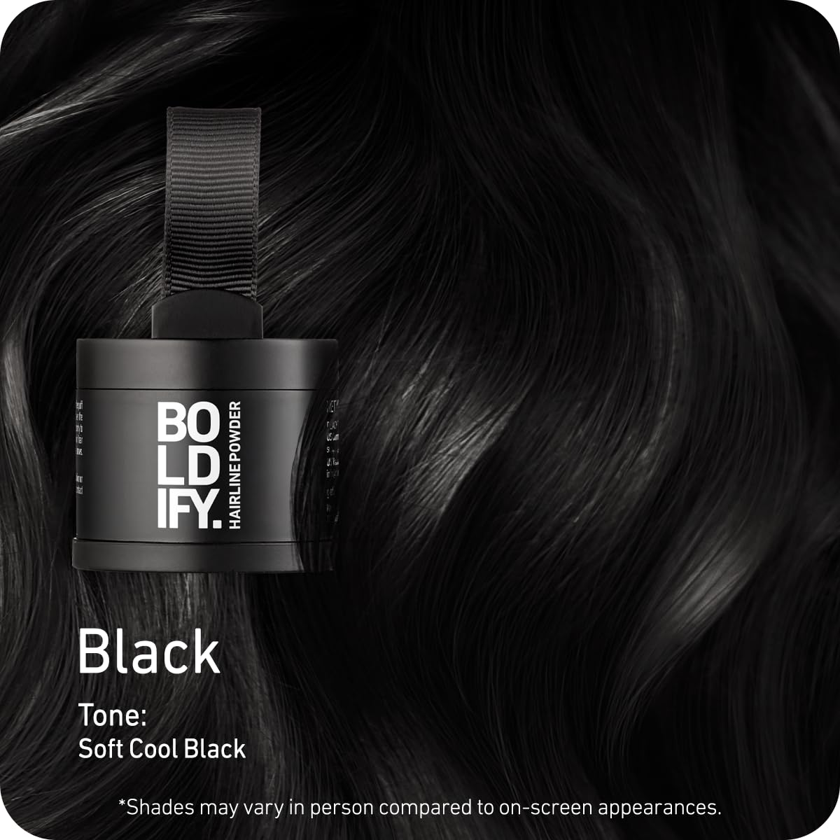 Boldify Hairline Powder, Root Touch Up Hair Color Dark Brown 4g