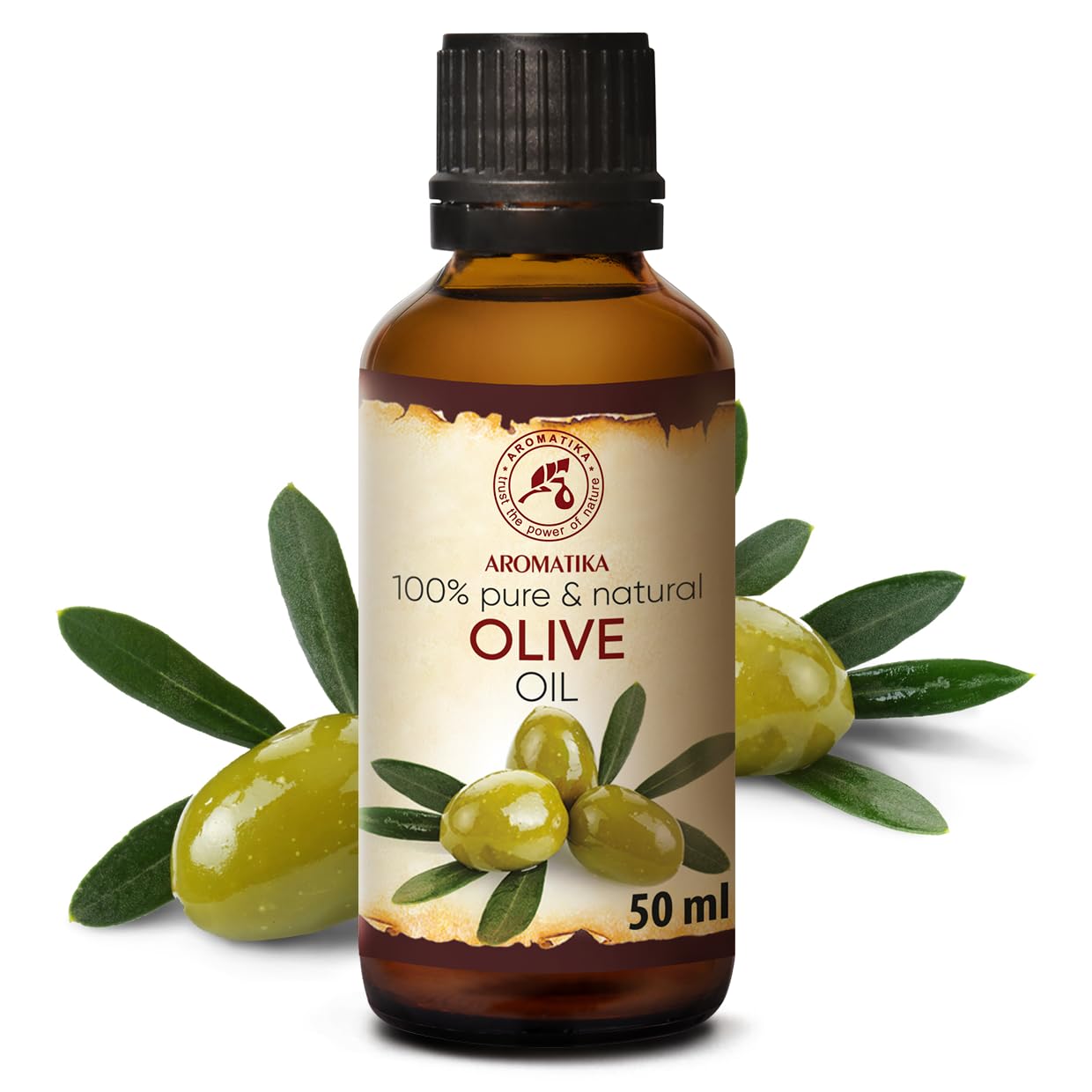 Olive Oil Extra Virgin 1.7 Fl Oz - 100% Pure Unrefined - Best for Hair - Skin - Nails - Lips - Face - Body - Scalp - Great for Beauty - Massage Oil