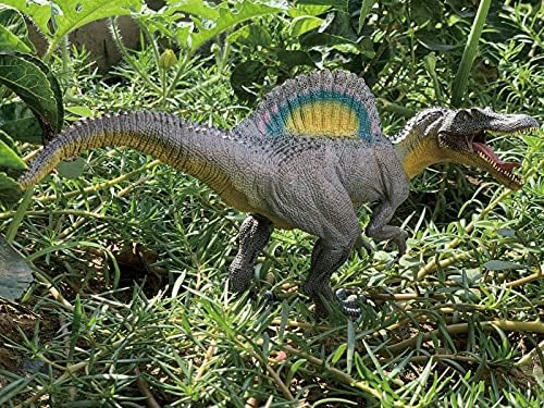 Gemini & Genius Dinosaur Toys for 3 4 5 6 7 Year Old Boys, Spinosaurus with Movable Jaw Dino Action Figure, Cool Birthday Cake Topper, Party Gift