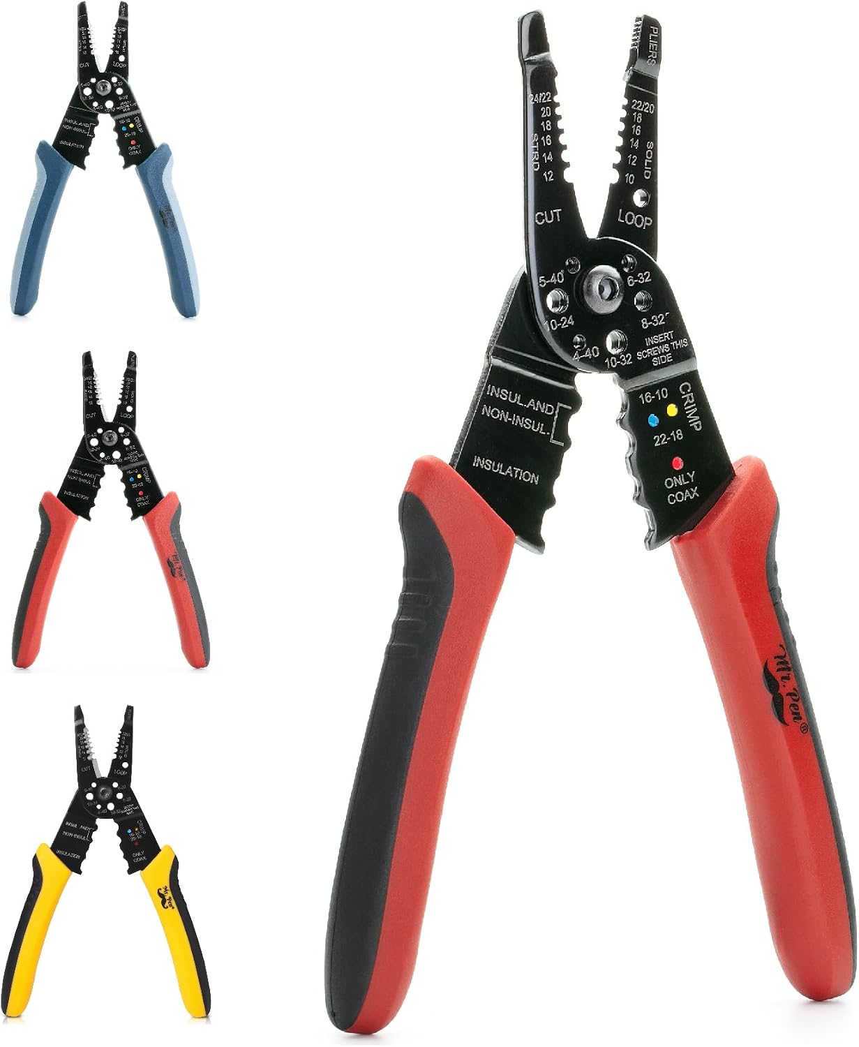 Mr. Pen- Wire Stripper, 8 inch, Wire Cutter, Wire Stripper Crimper