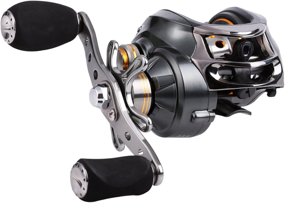 Sougayilang Baitcasting Fishing Reel, 11+1 Shielded Bearings, 18LB Carbon Fibre Drag, 7.0:1 Baitcsters,Magnetic Brake System Fishing Reel
