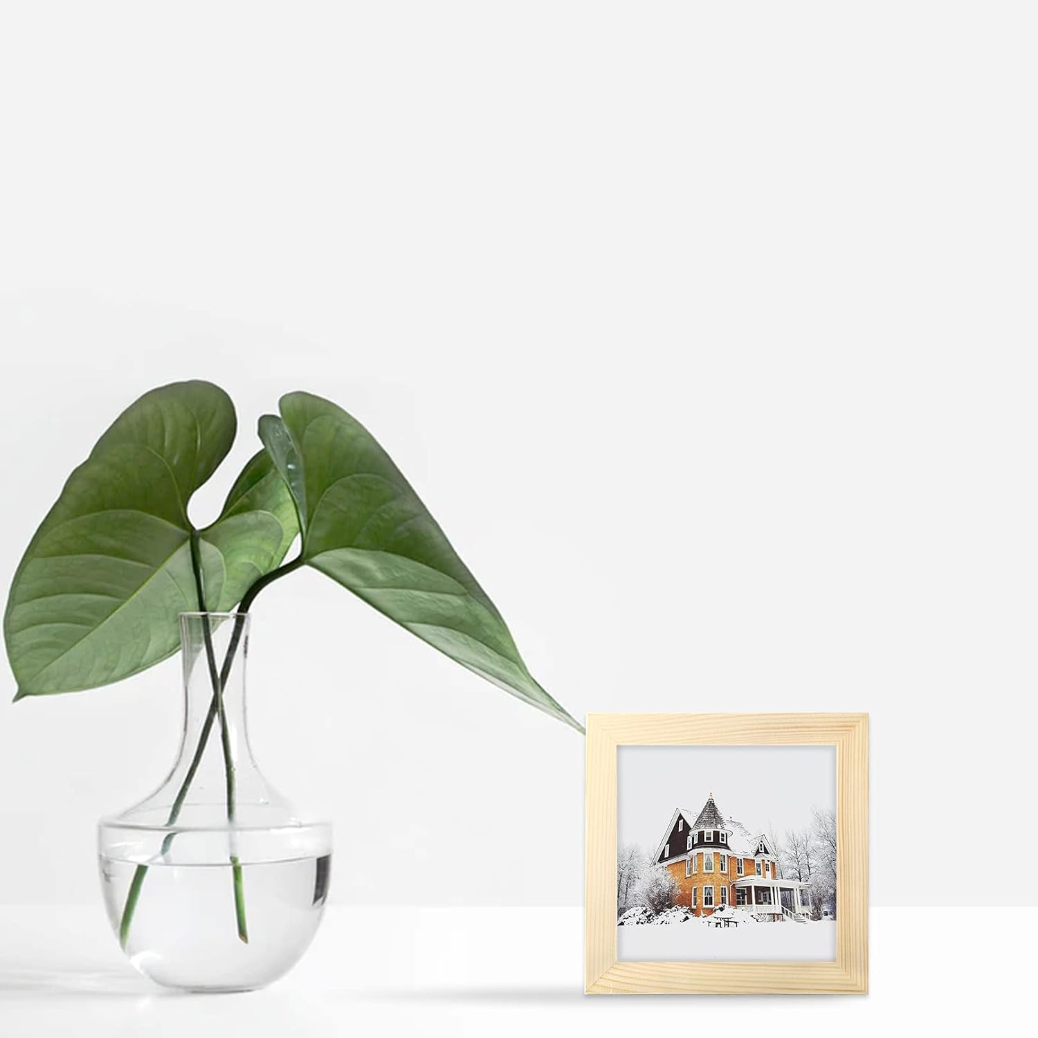 WUTL 8x8 Black Picture Frames Square