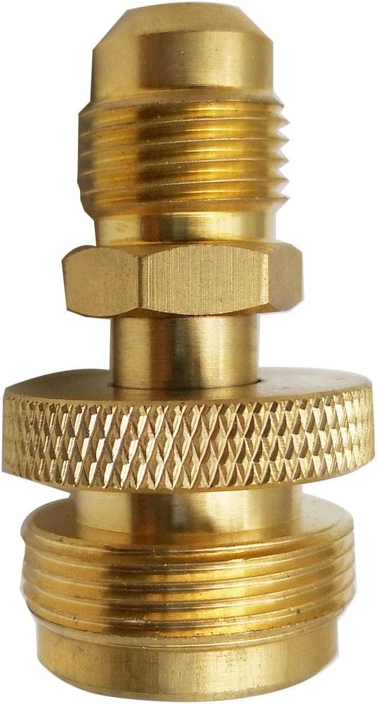 MENSI Portable Camping Grill Stove Parts 1lb Propane Tank Cansiter Regulator Adapter Connection Convert to 3/8" Male Flare