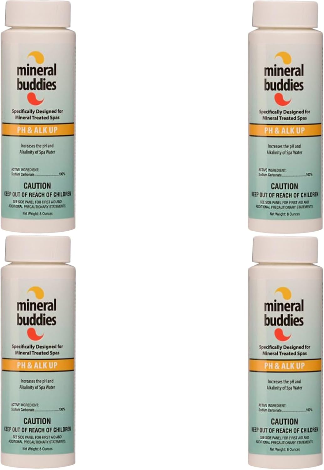 Mineral Buddies® Hot Tub pH and Alkalinity Spa Up 8oz – 6 Pack - for Hot Tubs and Spas - pH and Alkalinity Increaser – 3lbs