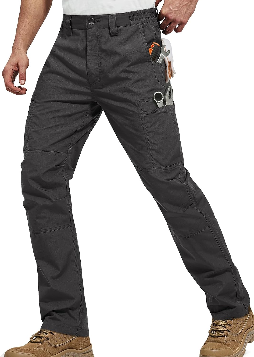 FREE SOLDIER Mens Cargo Work Tactical Pants Ripstop