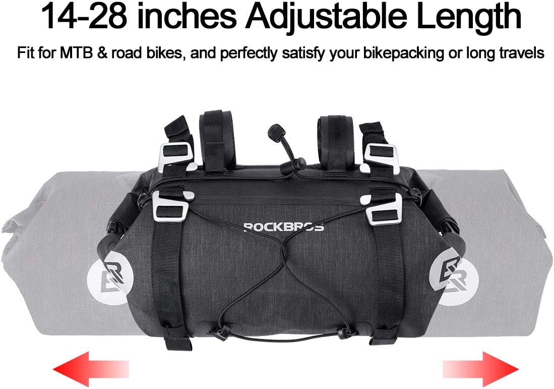 ROCKBROS Bikepacking Bike Handlebar Bag 7L-14L Waterproof for MTB Road