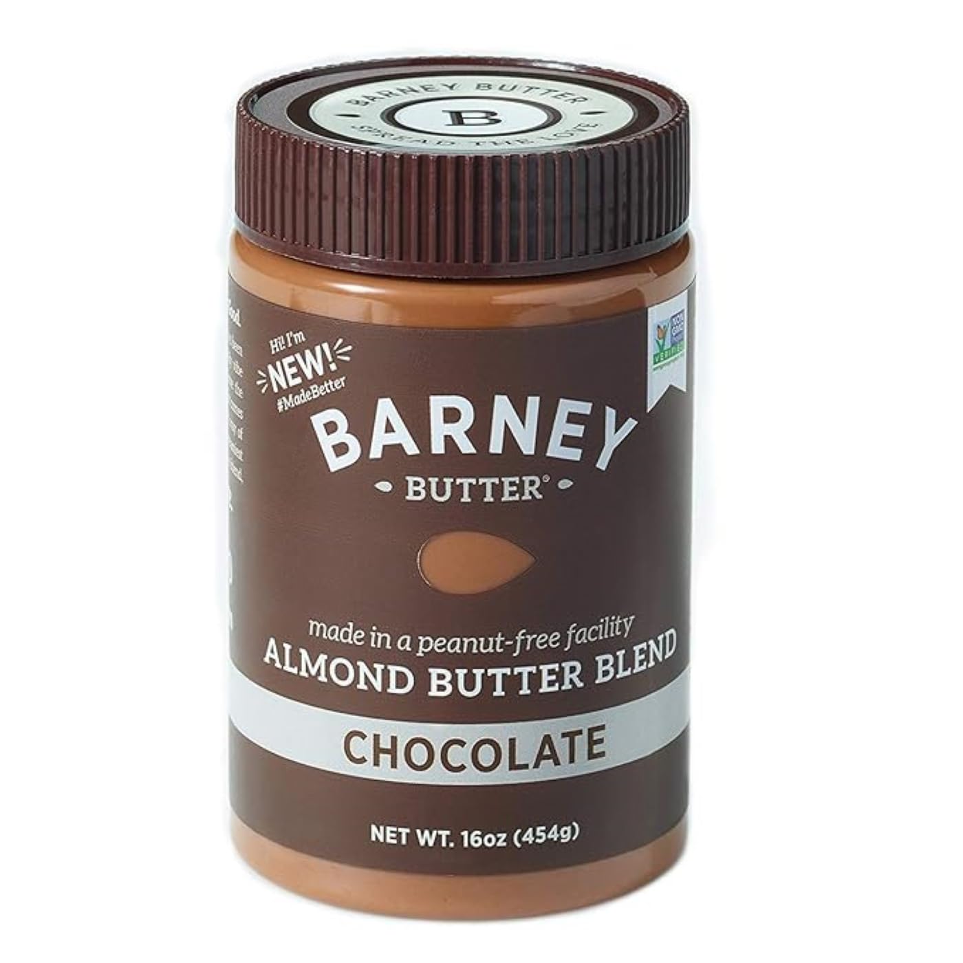 Barney Butter Almond Butter, Smooth, 16 Ounce Jar, Skin-Free Almonds, No Stir, Non-GMO, Gluten Free, Keto, Paleo, Vegan