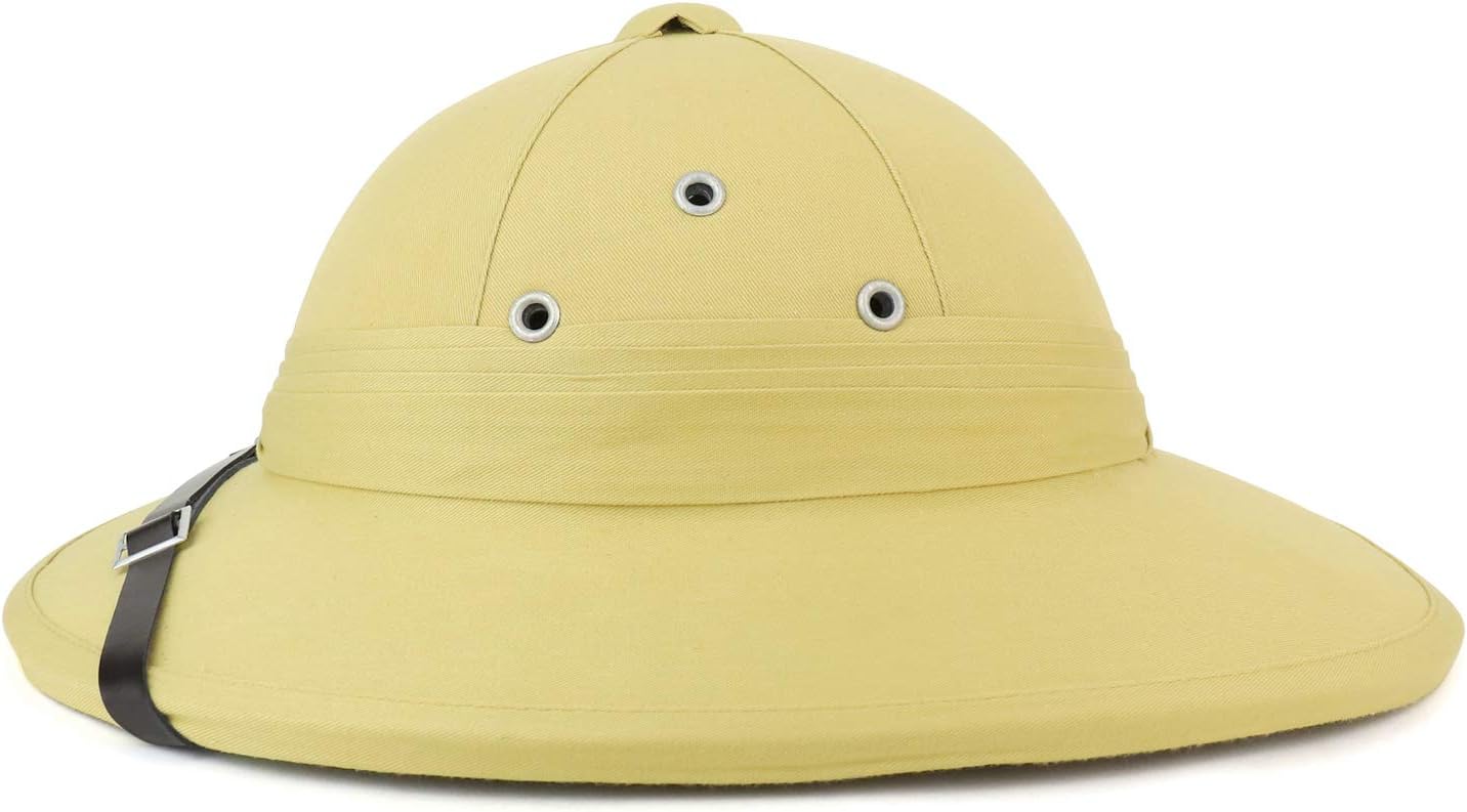 Armycrew French Style 100% Genuine Pith Helmet Safari Hat