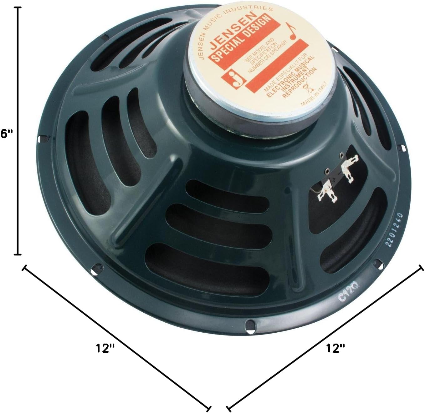 Jensen Speaker, Green, 12-Inch (C12Q16)