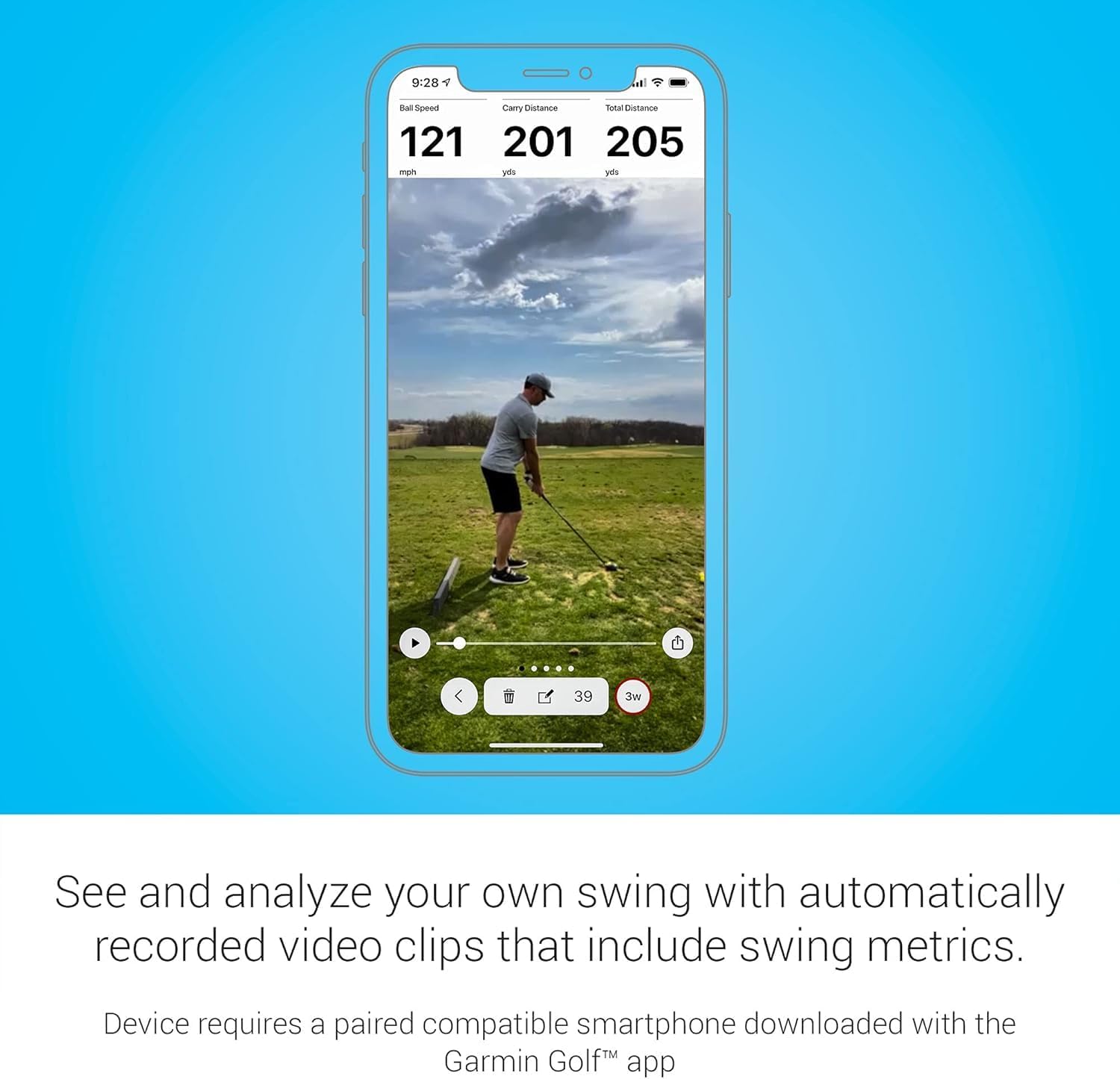 Garmin Approach R10 Portable Golf Launch Monitor & Simulator Gift Box | Great for Home, Outdoor & Indoor