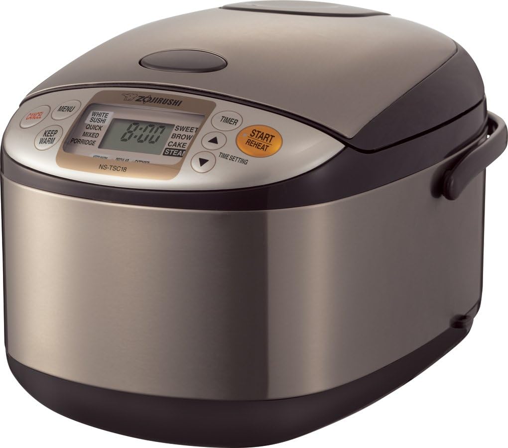 Zojirushi Ns TSC10 5.5 Cup Micom Rice Cooker and Warmer, 1.0l | LCD controls, delay timer