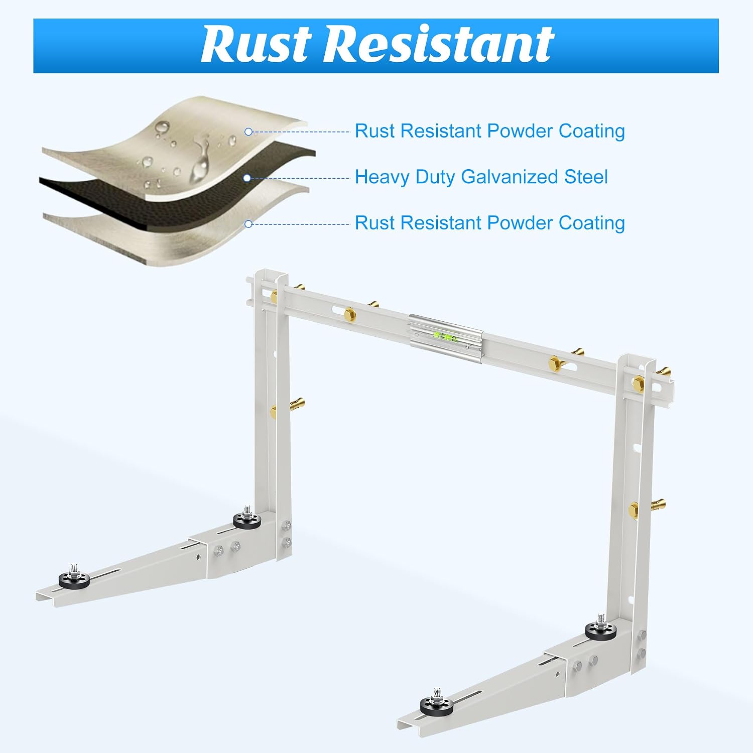 Mini Split Bracket for Ductless Air Conditioner Wall Mounting 7000 - 15000 BTU