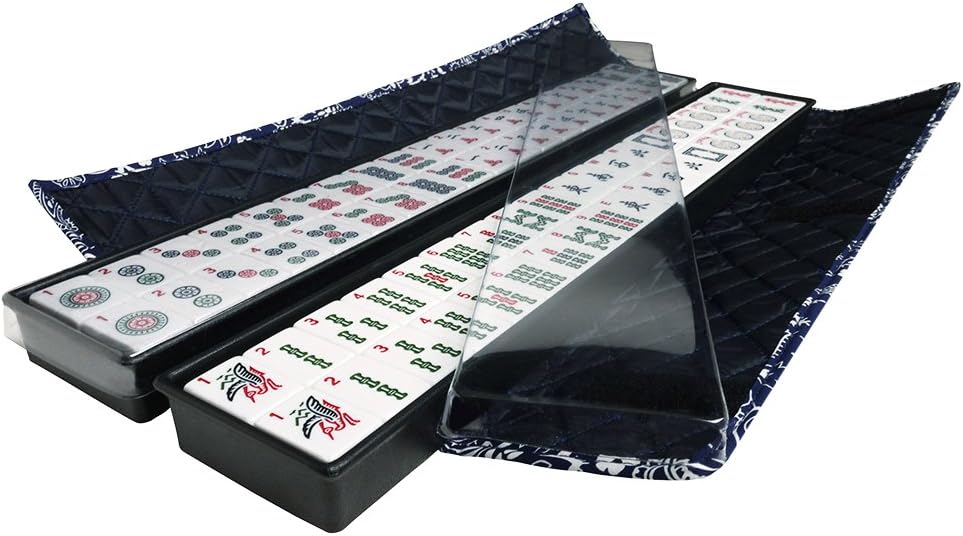 Linda Li New! - American Mahjong Set 166 Premium White Tiles, 4 All-in-One Rack/Pushers
