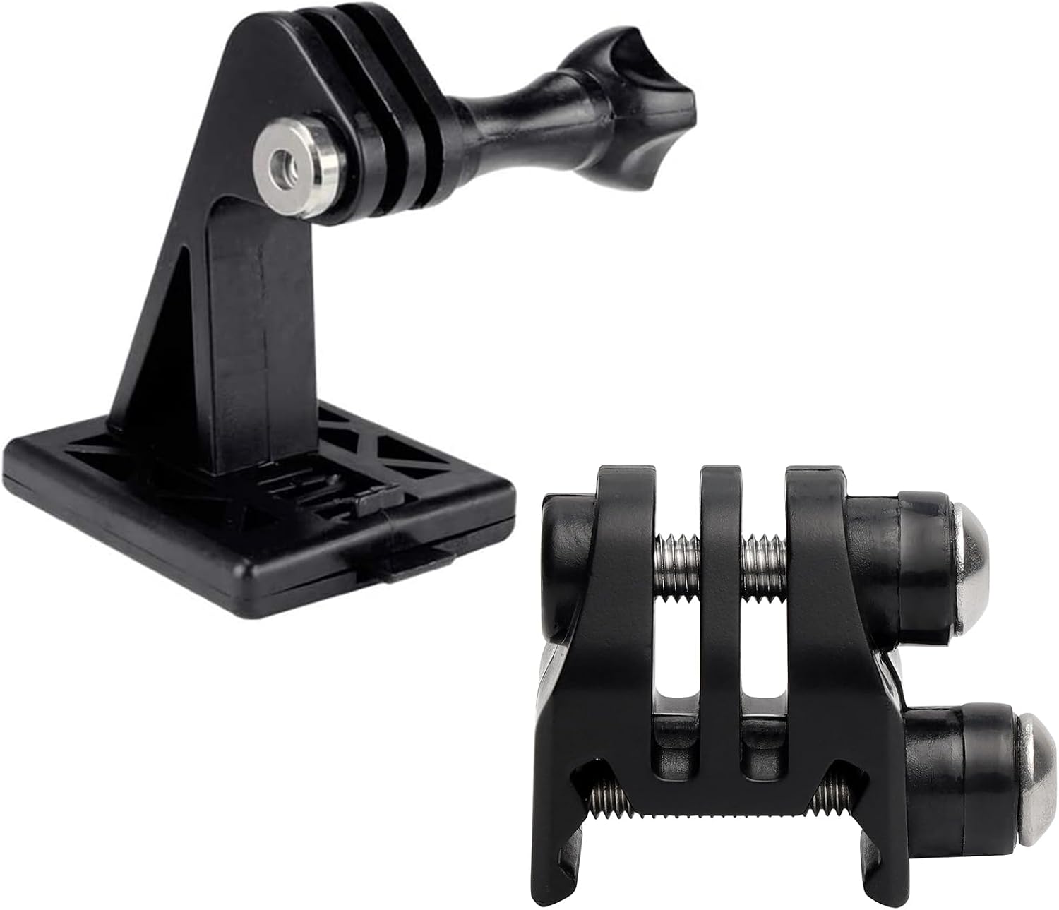 Picatinny Rails Airsoft Rail Helmet Excavator Mounts Bracket Adapter for GoPro Action Camera (2Black)