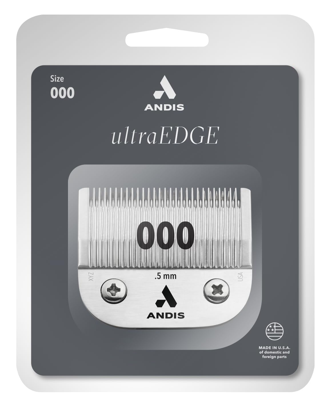 Andis 64160 UltraEdge Carbon-Infused Steel Detachable Outliner Blade, .1mm Cut Length