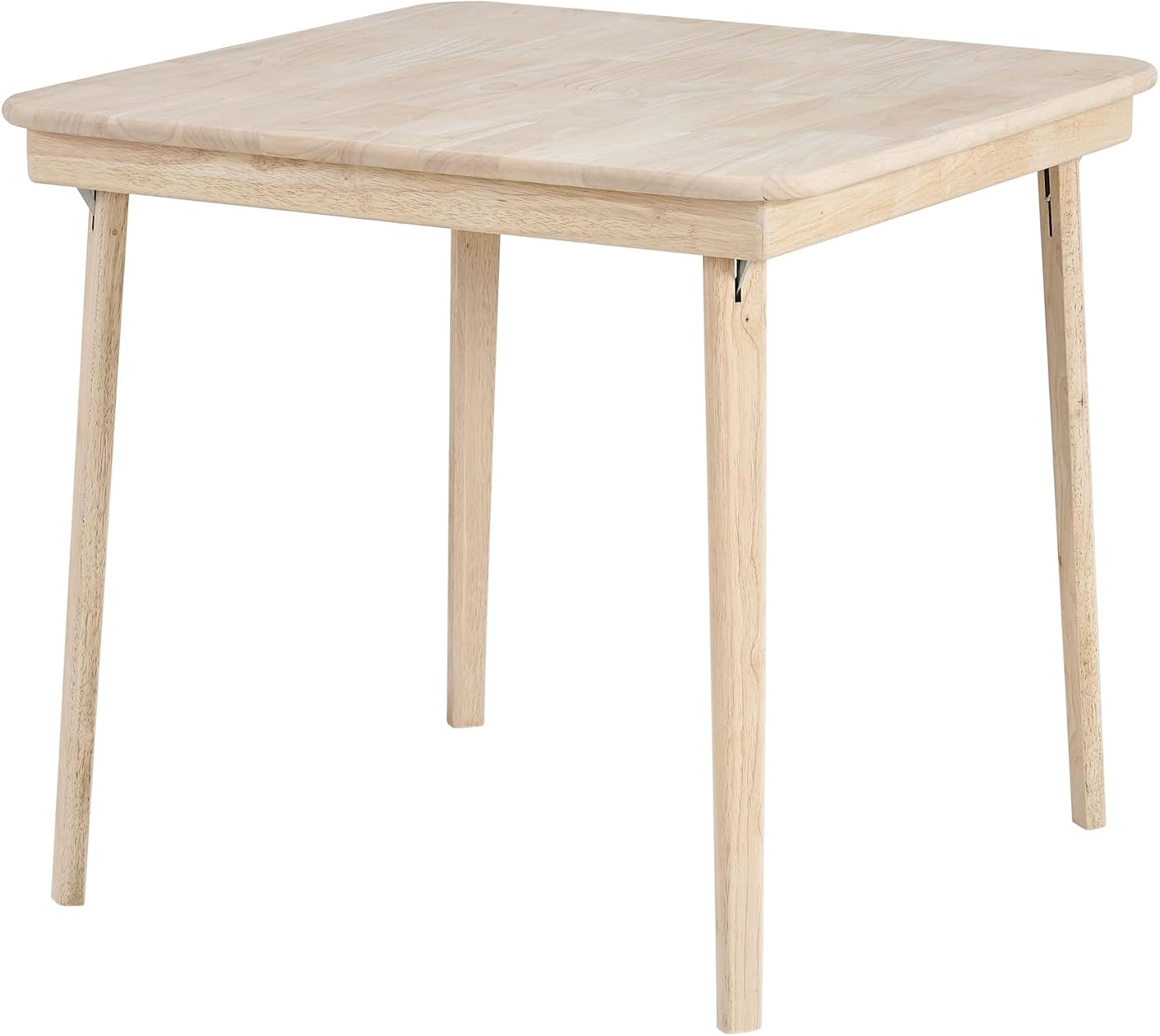 Stakmore Classic Straight Edge Square Wood Folding Table, 32x32, Oak | Foldable Card Table, Wooden Tabletop Furniture for Cards, Board Games & Dining