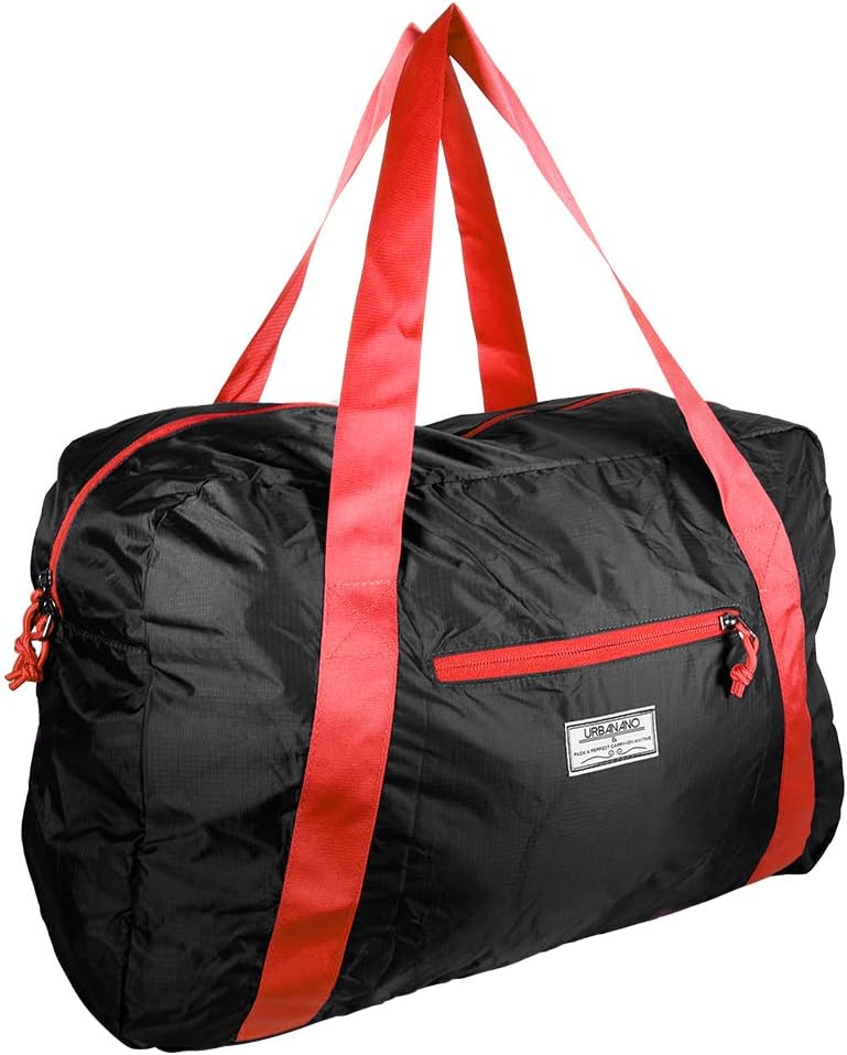 Foldable Duffel Bag, 46L Lightweight Travel Luggage Collapsible Backup Bag Sports Vacation