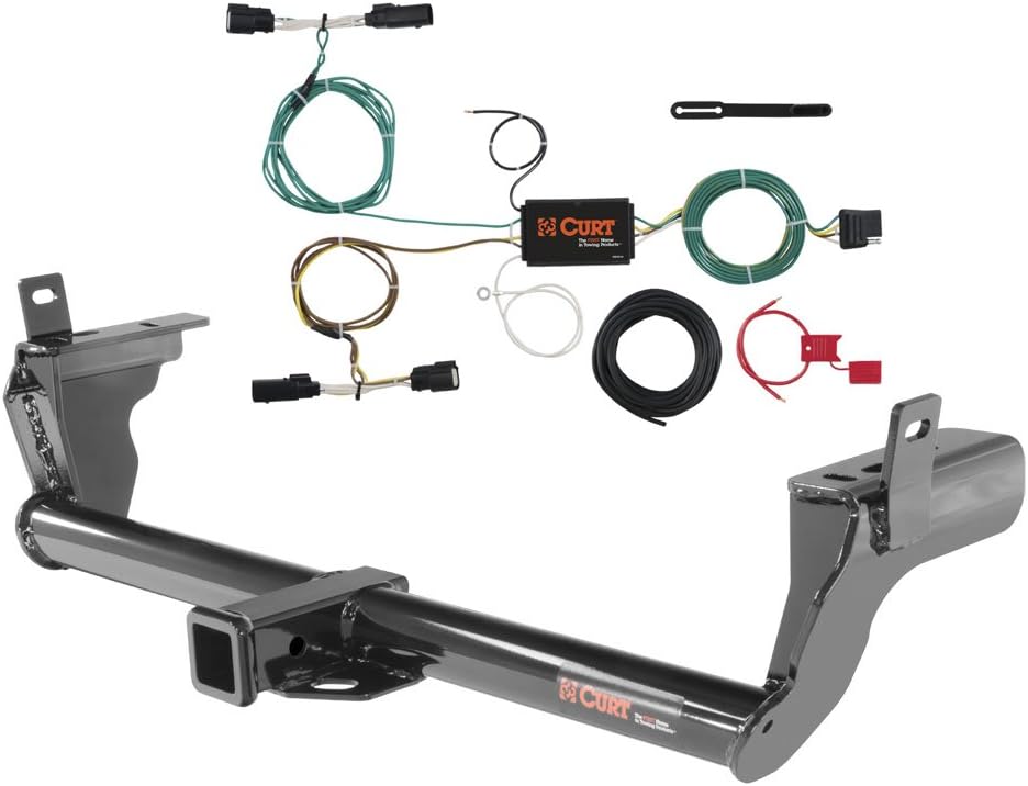 Curt Class 3 Trailer Hitch 2 Inch Receiver fits 2015 2018 Edge SE SEL | 4