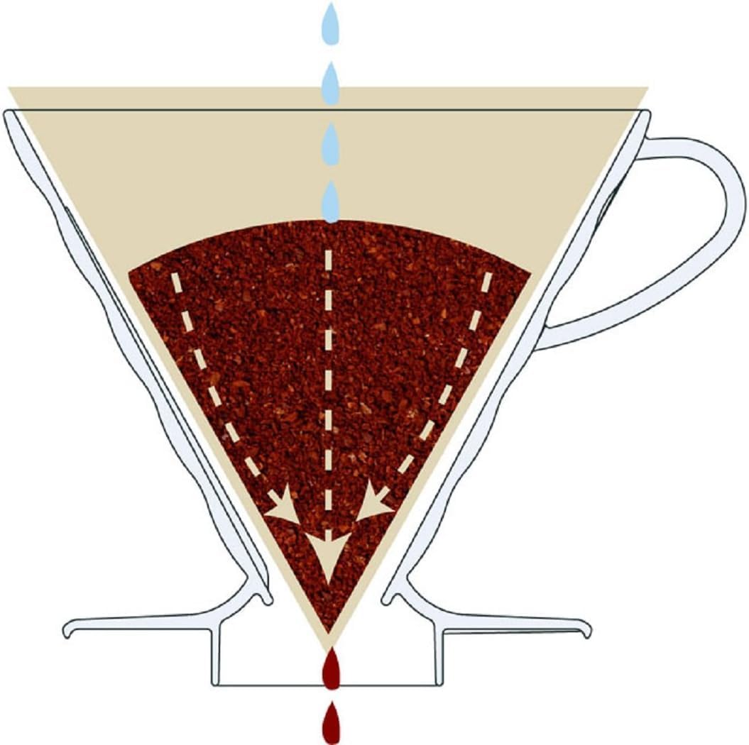 HARIO V60 Plastic Coffee Dripper, Size 02, Clear | Plastic