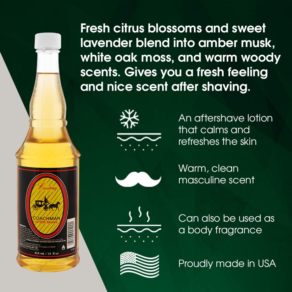 Clubman Lustray Blue Spice After Shave Lotion, 14 fl oz