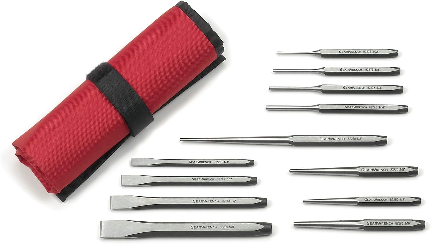 GEARWRENCH 27 Piece Large Chrome Punch & Chisel Set | 82306