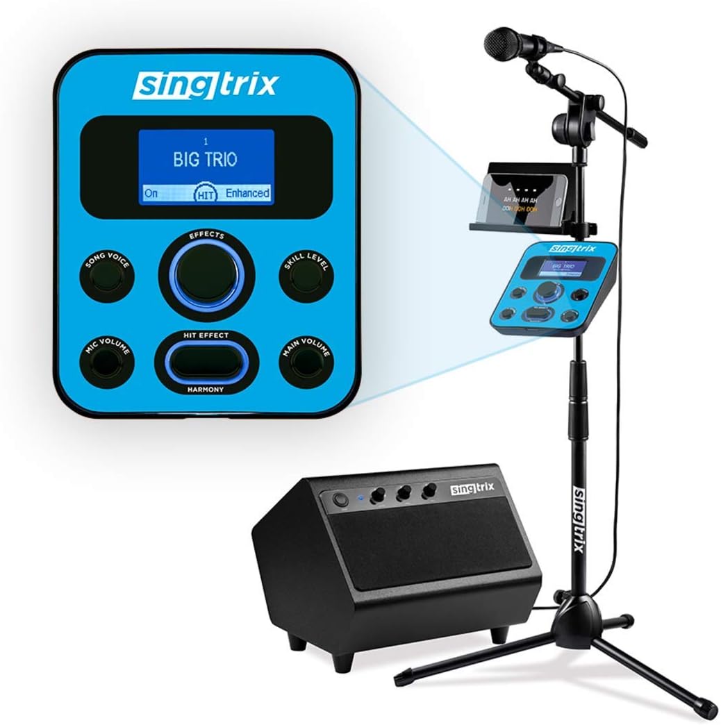 Portable Karaoke Machine On Shark Tank, Kids & Adults, All-In-One Karaoke System, 350+Voice Effects & Autotuning, PA Speaker, Party Bundle