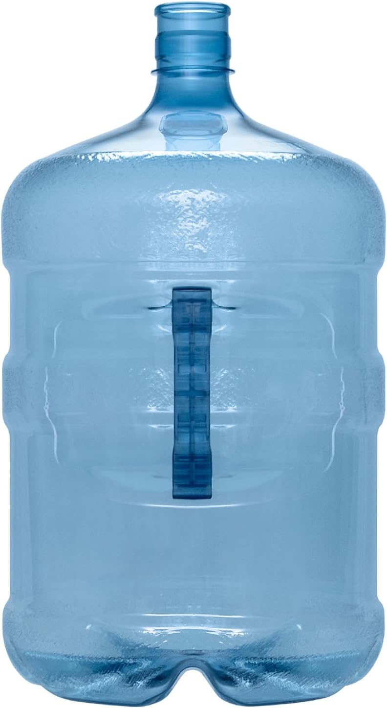 Brio 5 Gallon Plastic Crown Cap Reusable Water Bottle Container