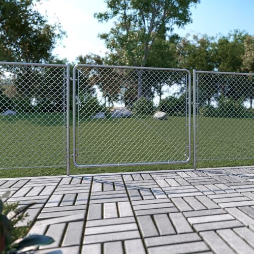 Fit-Right 5'H Adjustable Chain Link Gate Kit - Galvanized