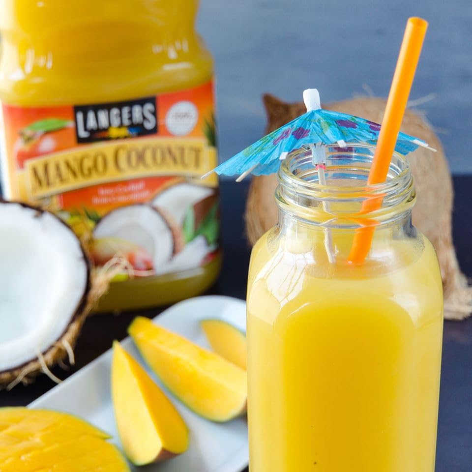 Langers Juice Pineapple Cocktail Juice, 15.2 Fl Oz (Pack of 12)