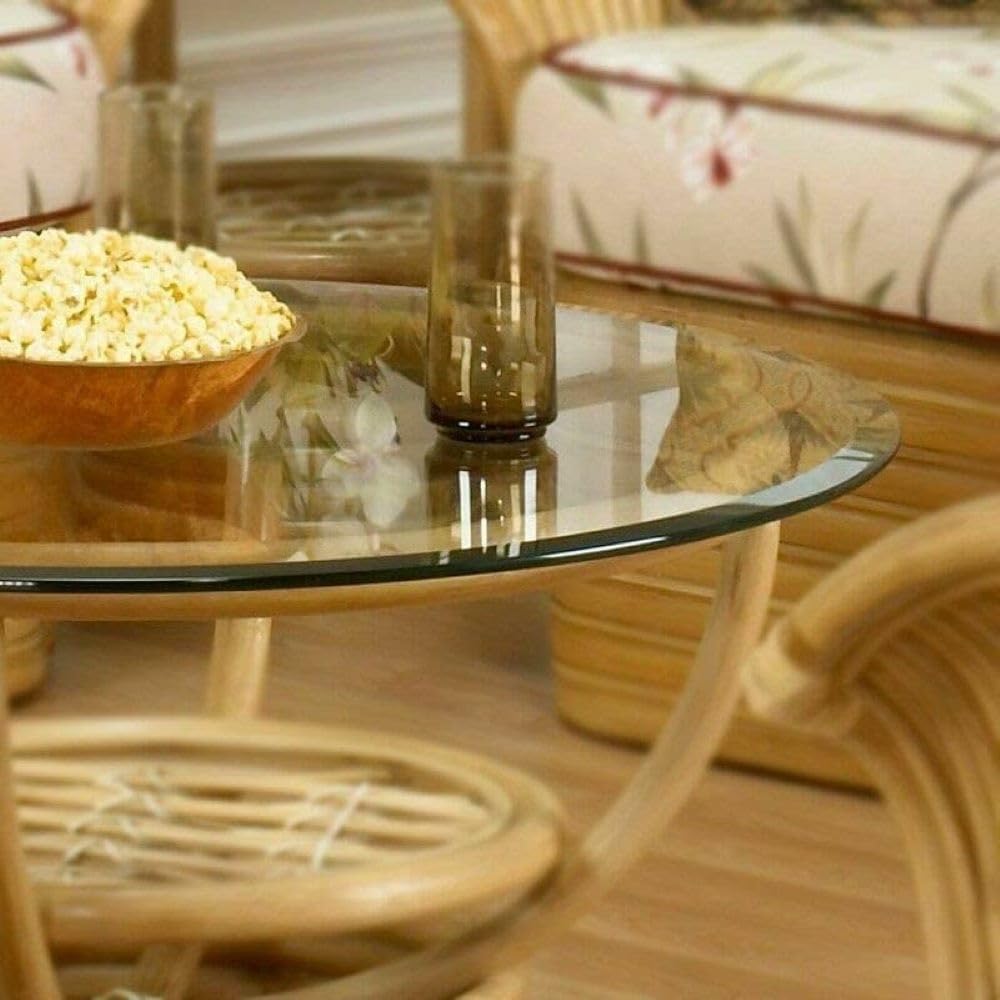 22 Inch Round Tempered Beveled Polished Edge Glass Table Top -1/2” Thick Round Glass Table Top–Heavy Duty, Dining, Coffee, and Office Tables by Fab Glass and Mirror