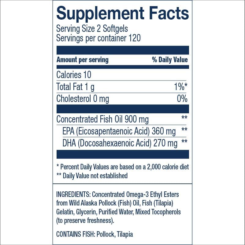 Wiley's Finest Wild Alaskan Easy Swallow Minis, 120 Count (Pack of 1)
