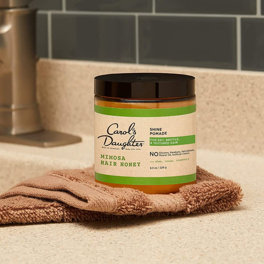 Carol's Daughter Mimosa Hair Honey Shine Pomade for Textured and Curly Hair - with Shea Butter & Rosemary Oil, 8 fl oz