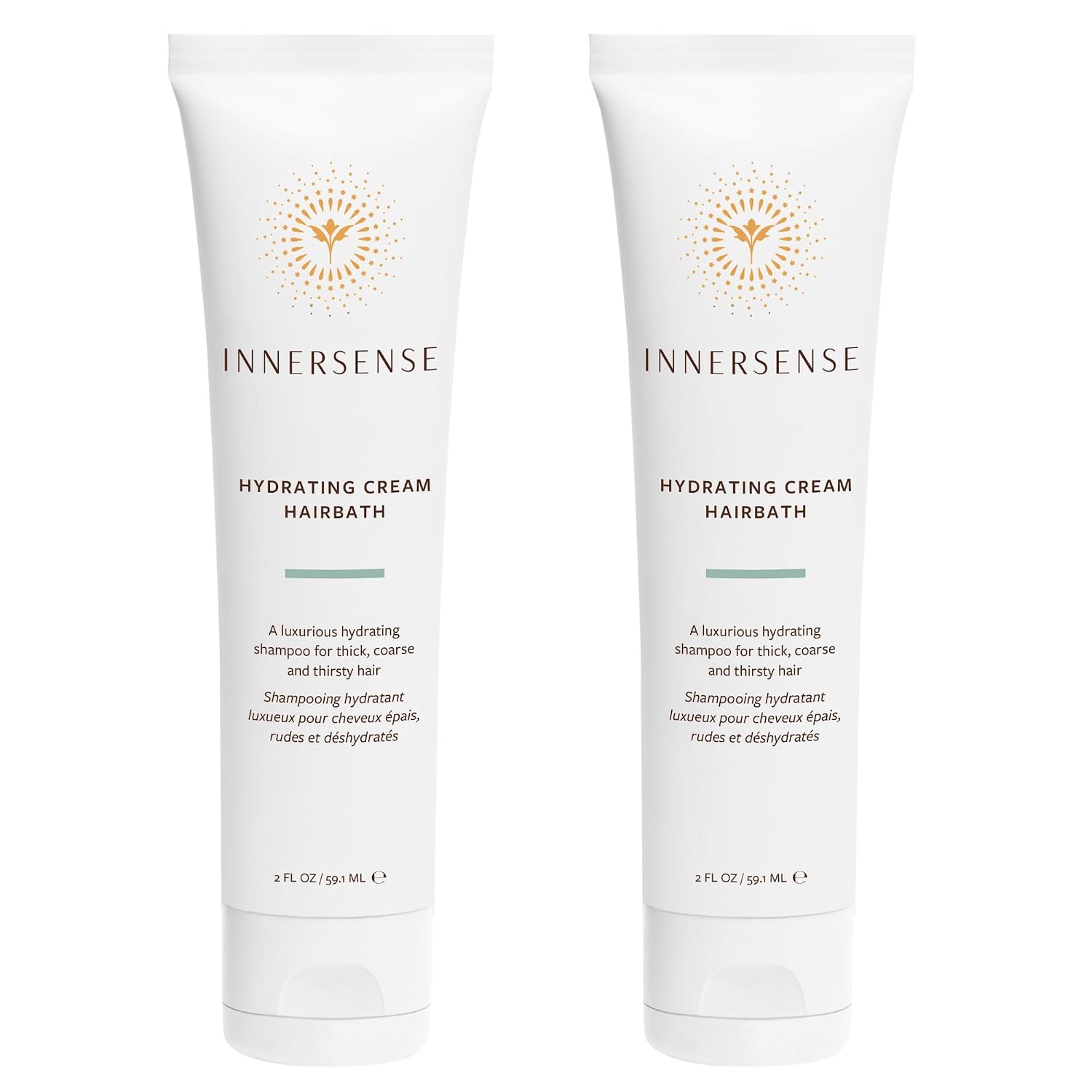 INNERSENSE Organic Beauty - Hydrating Cream Hairbath Shampoo (10oz) | Hydrates Dry, Coarse + Damaged Hair | Smooths Frizz, Restores Shine + Bounce | Sulfate-Free, Non-Toxic, Clean Haircare