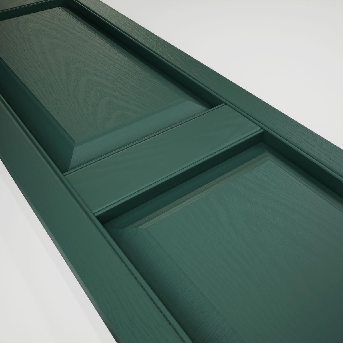 Mid America 00021247002 Standard Size Williamsburg Double Panel Vinyl Shutters, w/Installation Shutter-Lok's & Matching Screws (Per Pair), 002, 12"W x 47"H, Black