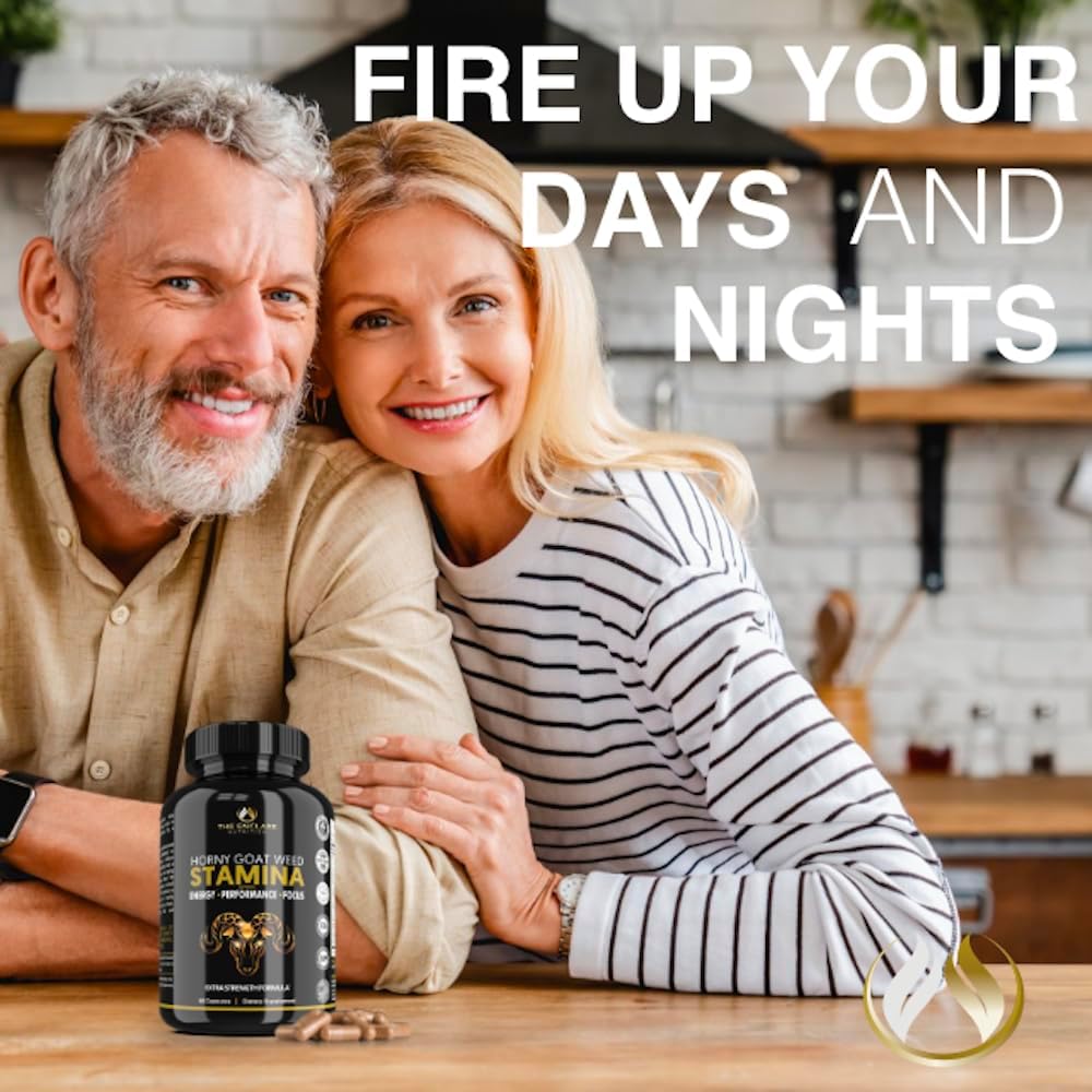 THE ENCLARE NUTRITION Horny Goat Weed for Men & Women with Maca Root Extract, Tribulus, L-Arginine, Ginseng