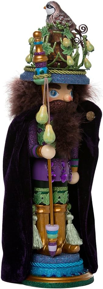 Kurt Adler HA0339 18" Hollywood Partridge in a Pear Tree Nutcracker