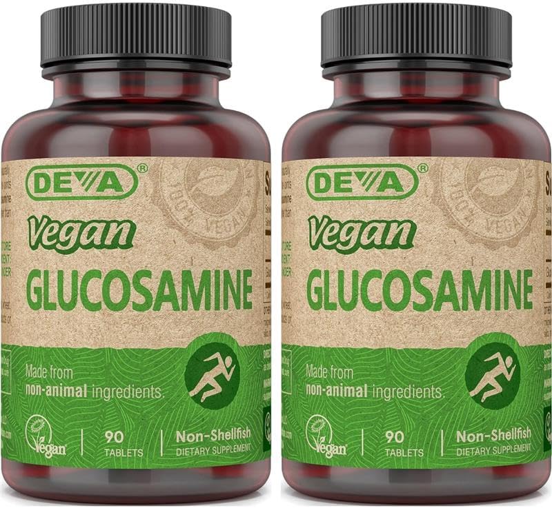 DEVA Vegan Vitamins Glucosamine Tablets, 90-Count Bottle