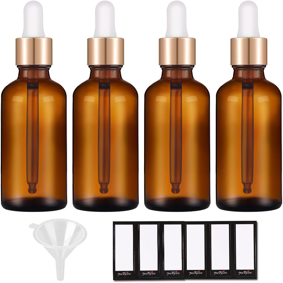 PrettyCare Glass Eye Dropper Bottles 99 Pack