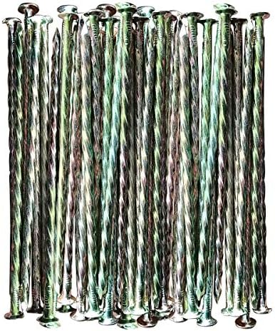 Artificial Turf Stakes, 35 Count 6-Inch,Galvanized Metal Landscape Spikes