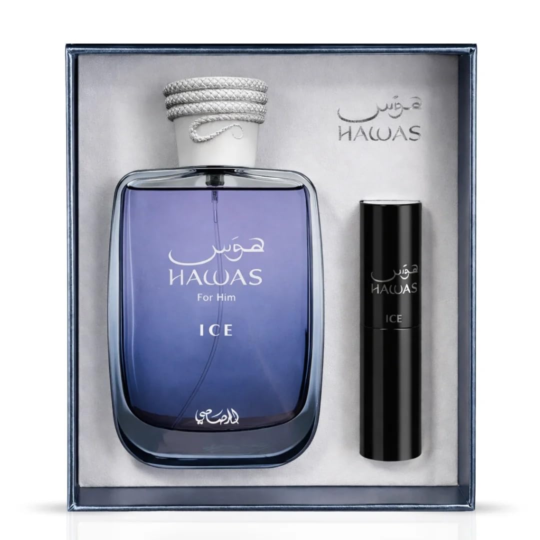 Rasasi Hawas For Men Eau De Parfum Spray 100ML (3.4 Oz) - Long Lasting Arabian Perfume, Premium Perfume Men, Ideal for Special Occasions & Daily Elegance, A Bold and Captivating Fragrance