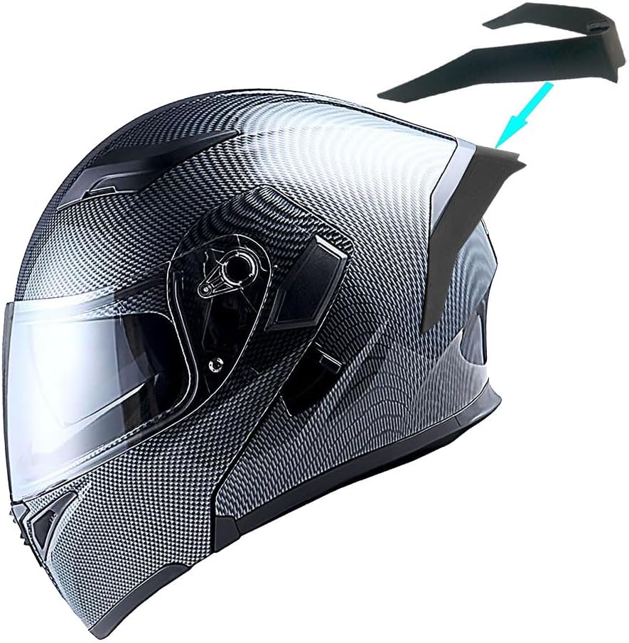 1Storm Motorcycle Modular Full Face Helmet Bike Flip up Dual Visor Sun Shield: HB89 Matt Black