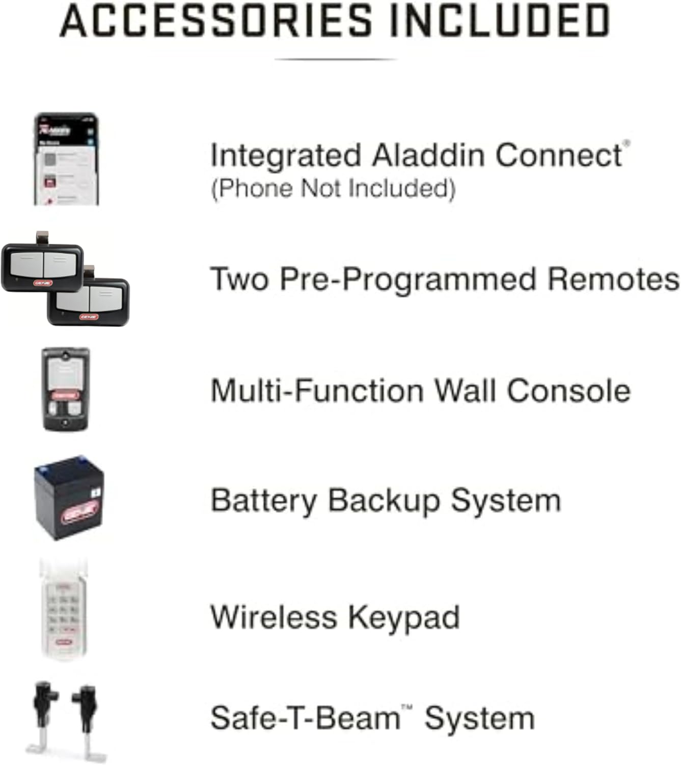 Genie StealthDrive Connect Smart Belt Drive Garage Door Opener, 7155-TKV | 1 1/4 HPc, Aladdin Connect Wi-Fi, Works with Alexa, Battery Backup