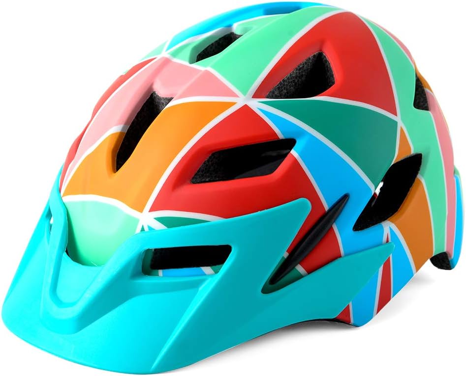 Kids Bike Helmet with LED Light for Youth Teen Toddler Boys Girls